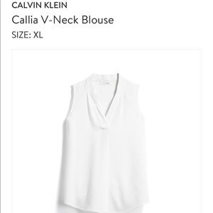 Stitch Fix Calvin Klein Callia V-Neck Blouse - XL